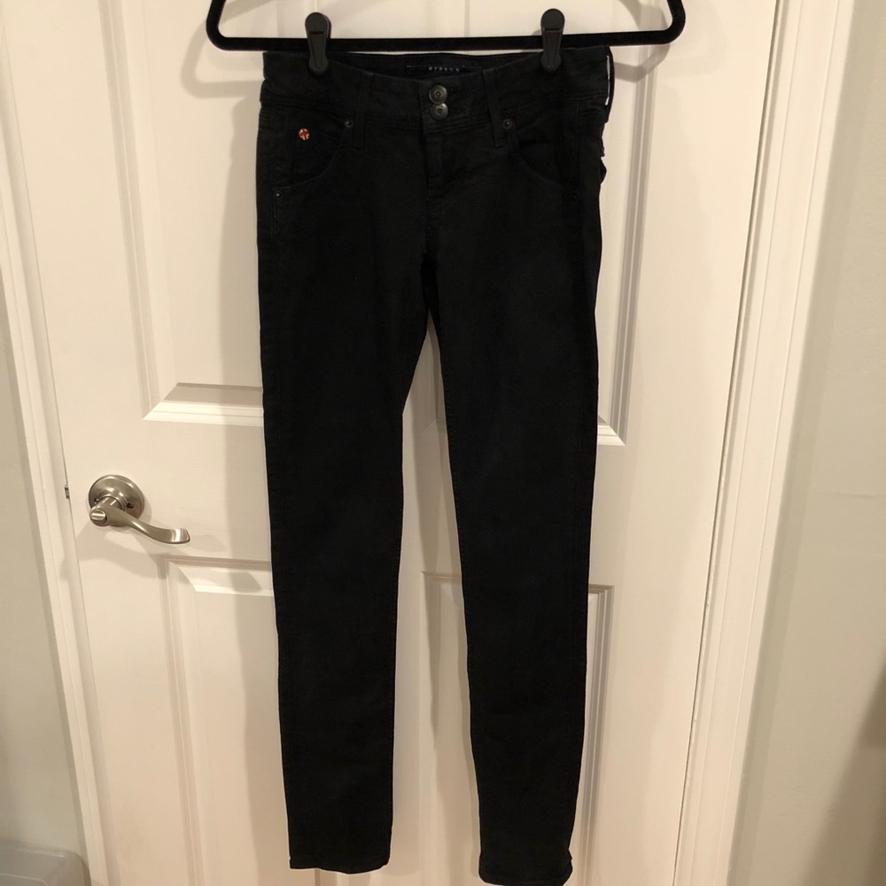 Hudson size 24 Black Denim Skinny Jeans